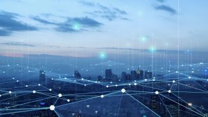 Smart Grid : schéma illustrant le réseau électrique intelligent avec flux bidirectionnel