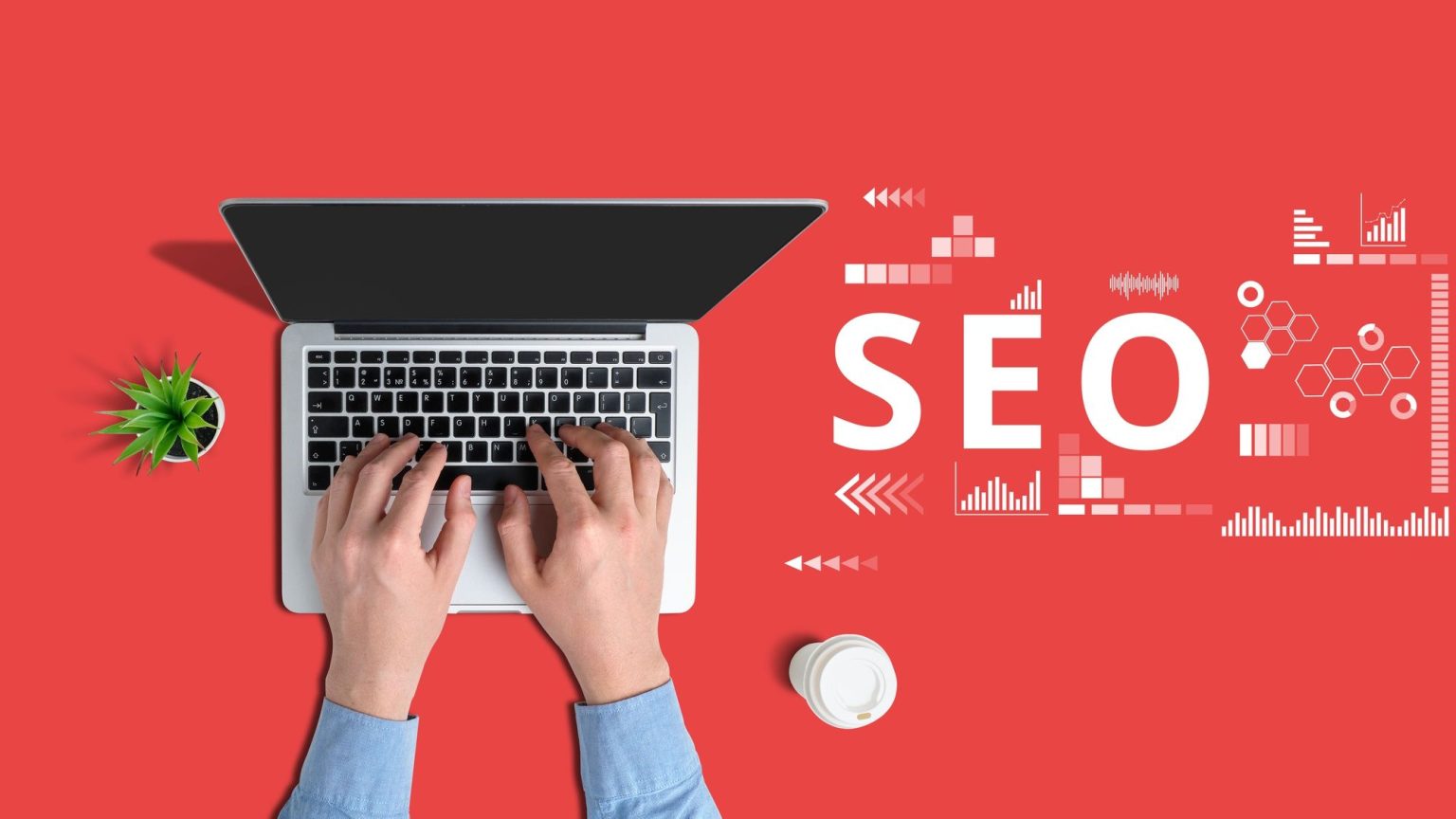 référencement : illustration d'un graphique et d'icônes web symbolisant l'optimisation SEO