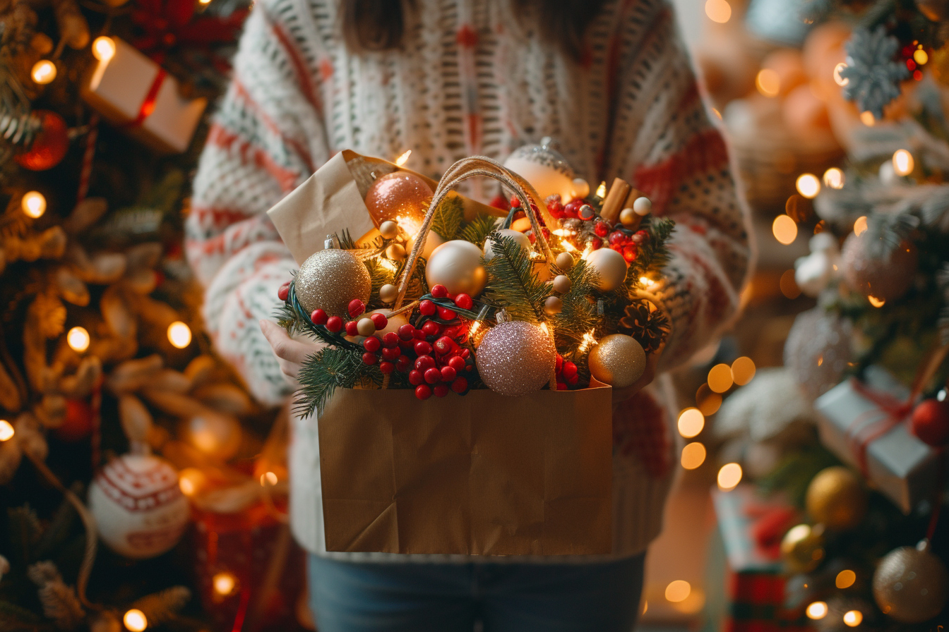 1 Les consommateurs achètent délibérément pour la saison des fêtes