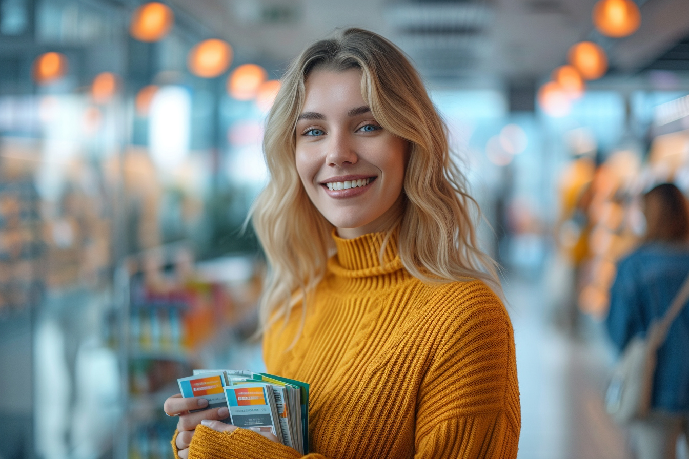 codes de réduction : représentation d'une main tenant un smartphone affichant une réduction en ligne