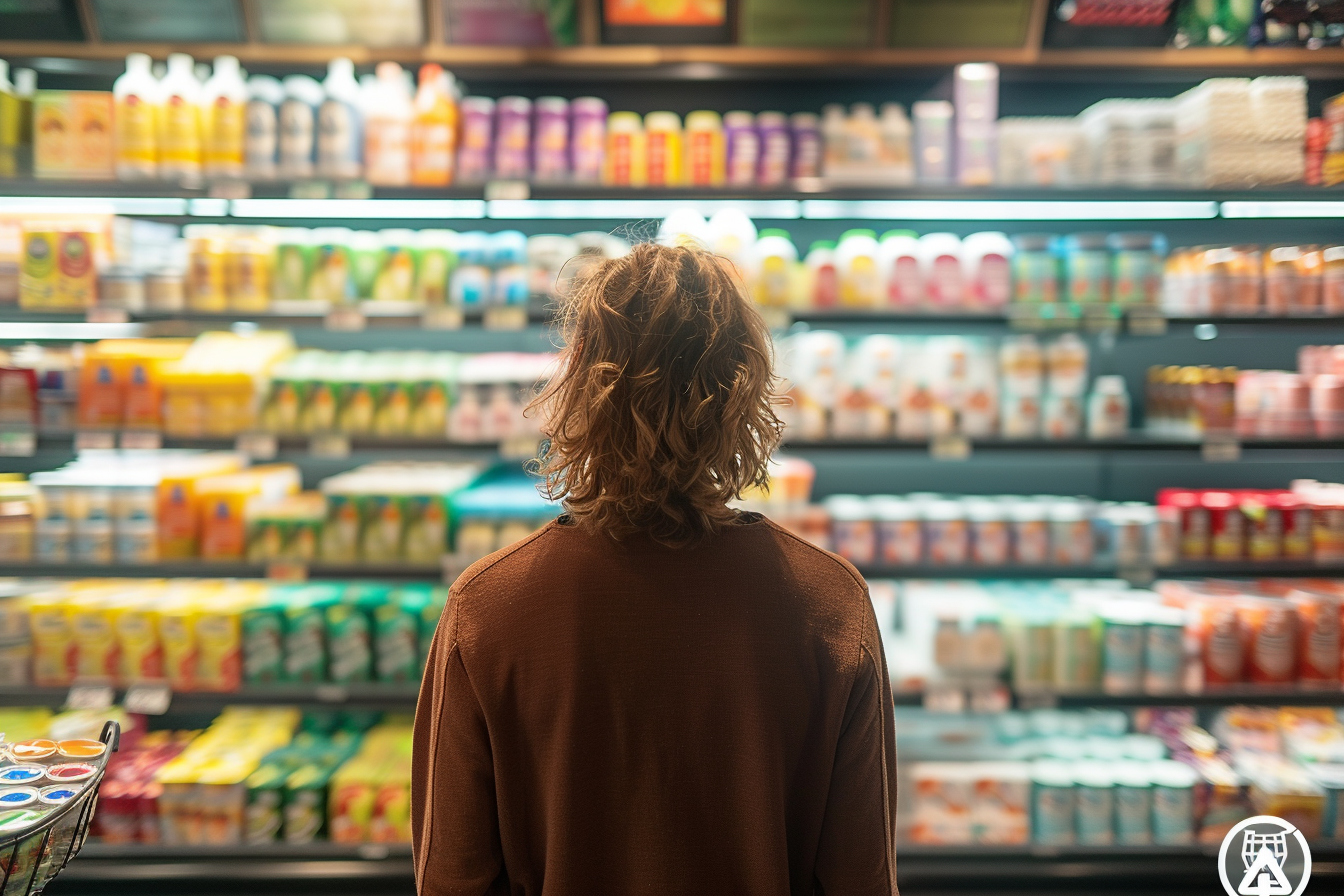 Stress de choix dans le supermarché physique ou en ligne Stress de choix dans le supermarché physique ou en ligne