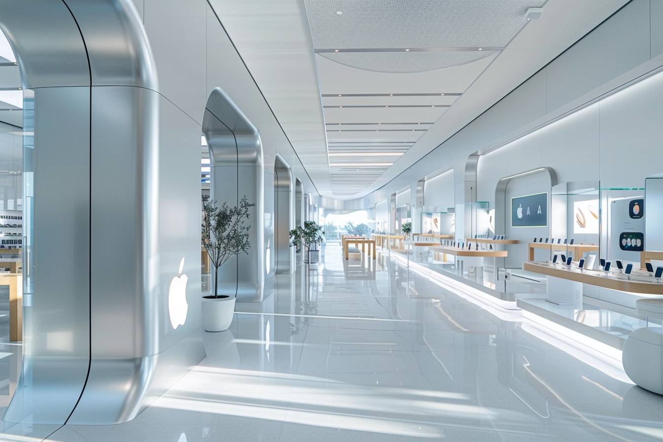 intelligence artificielle : illustration des outils d'IA sur iPhone et MacBook