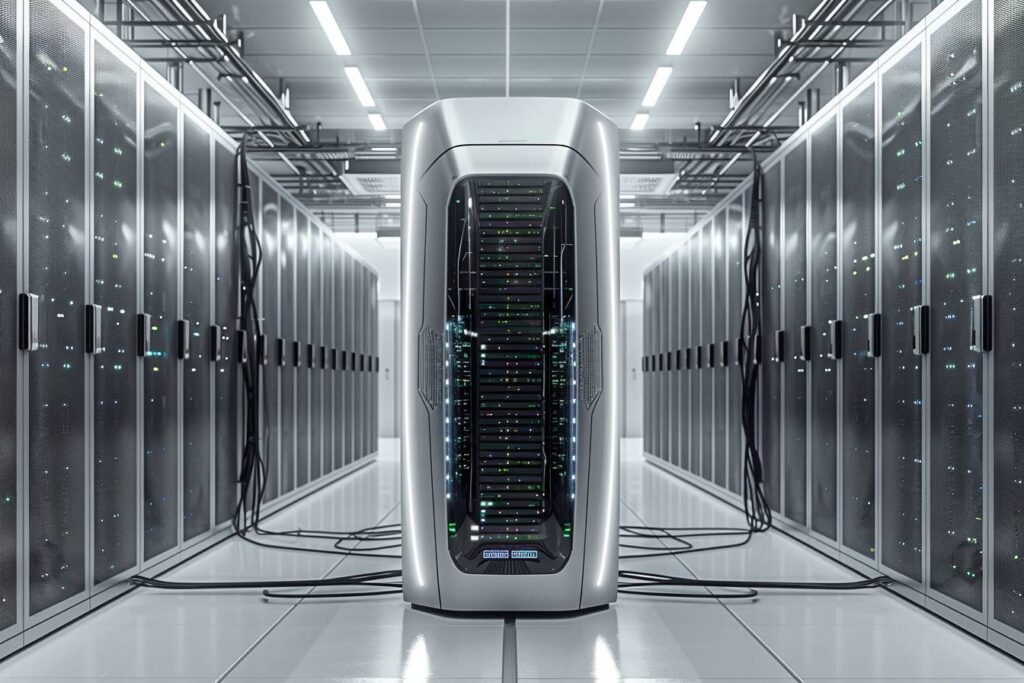 IA générative : centres de données et serveurs informatiques pour l'IA