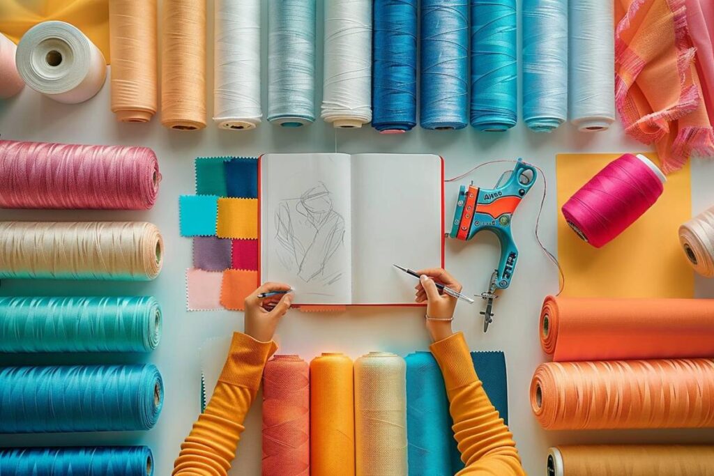 marque : collection de vêtements avec logo de l'entreprise
