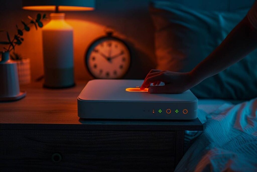économie d'énergie : box internet éteinte dans une maison pour réduire la consommation électrique