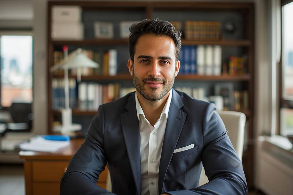 visioconférence : personne élégamment habillée en visioconférence