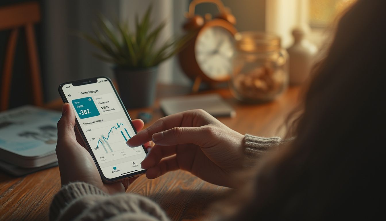 applications de gestion de budget : interface d'application mobile affichant suivi des dépenses et analyse financière