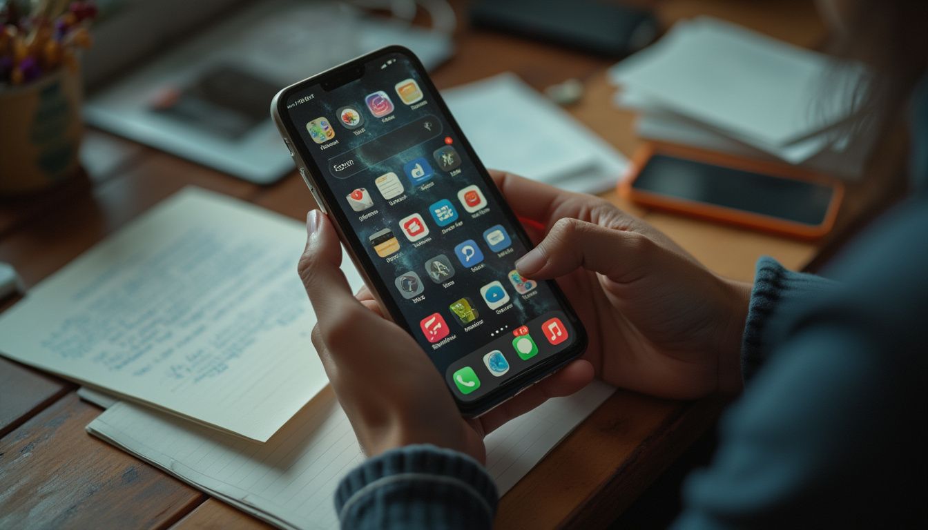 numéro de téléphone : téléphone mobile avec affichage d'un numéro inconnu