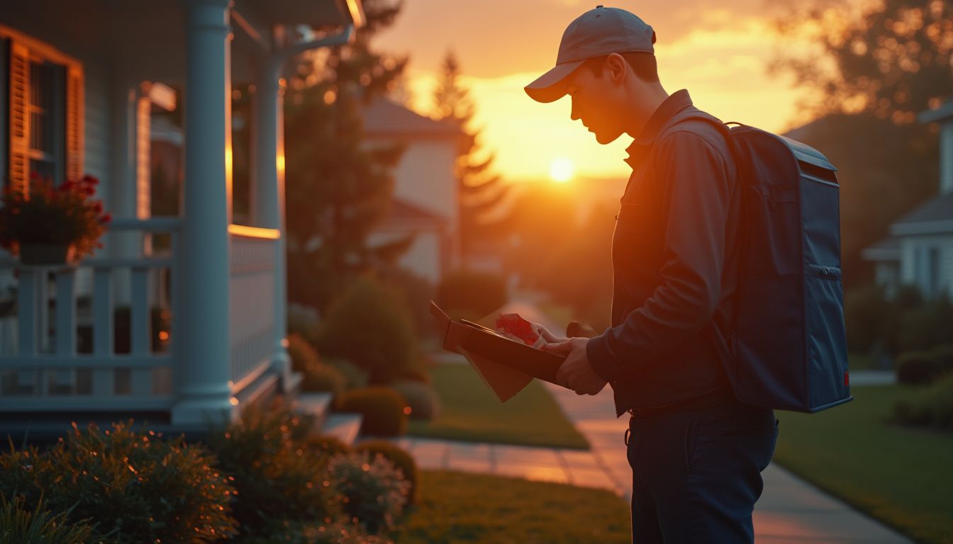 lettre : illustration d'une lettre avec différents timbres postaux