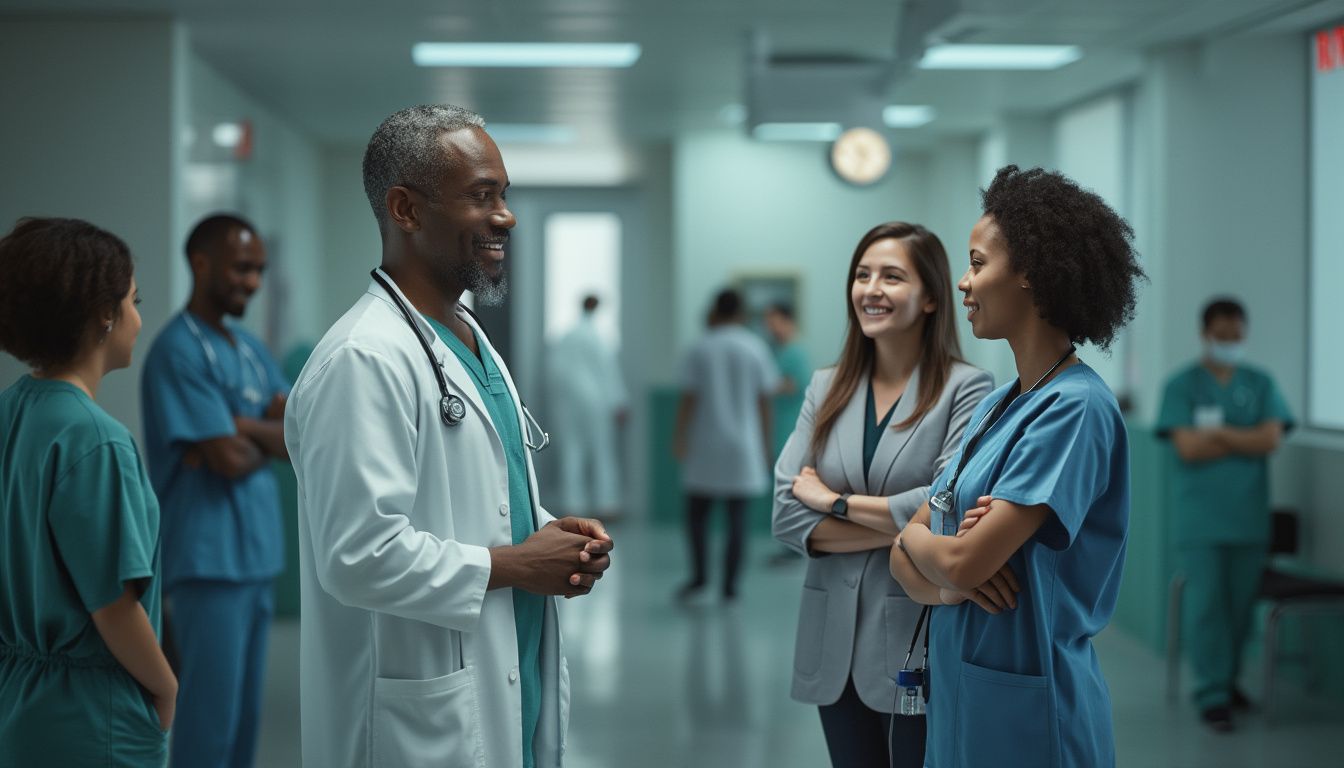 métiers bien payés bac ST2S : illustration de jeunes professionnels de la santé