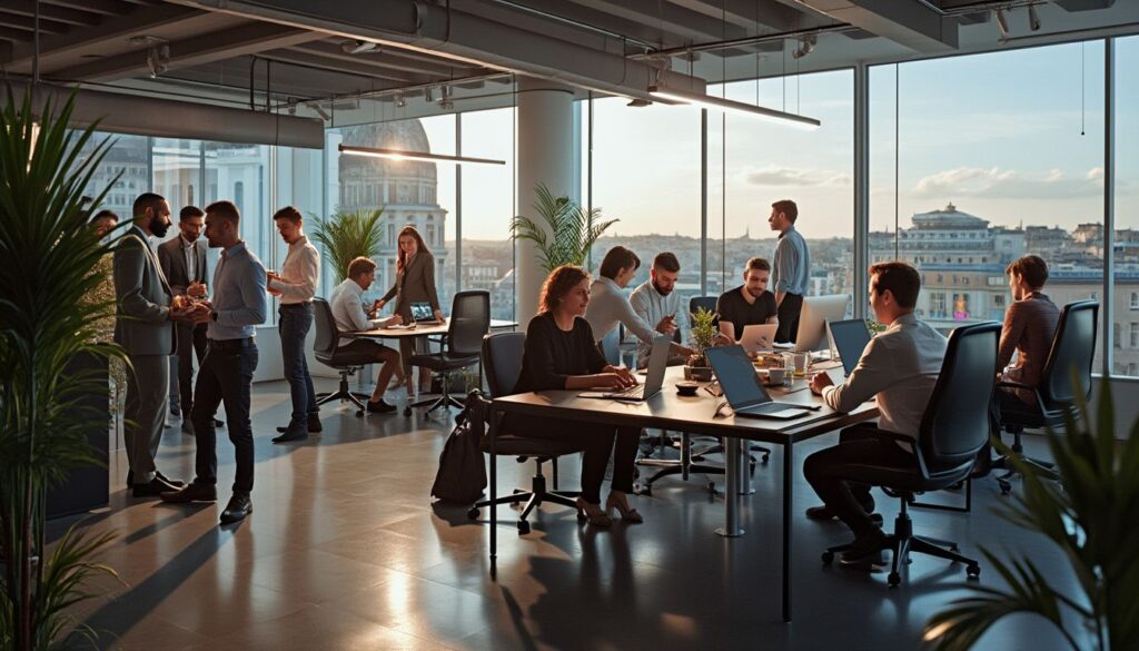 agences de communication à Bordeaux : vue d'ensemble de bureaux modernes d'agences de communication à Bordeaux