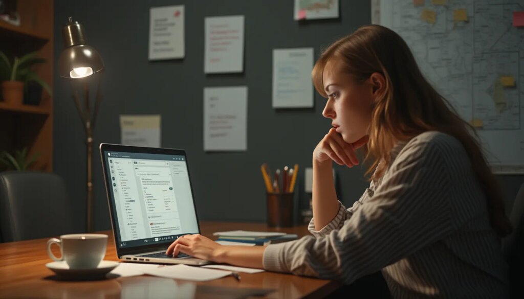 relancer un mail : illustration d'une personne envoyant un e-mail de relance sur un ordinateur