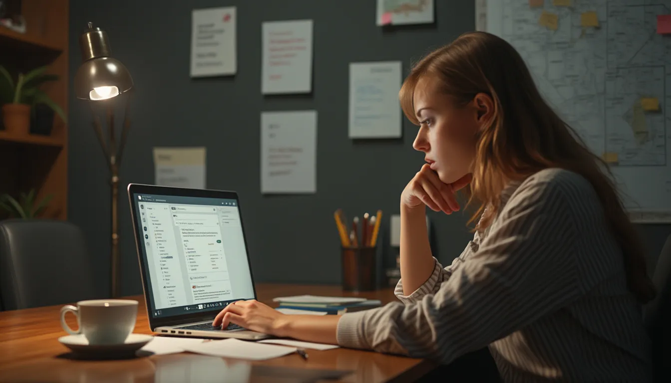 relancer un mail : illustration d'une personne envoyant un e-mail de relance sur un ordinateur