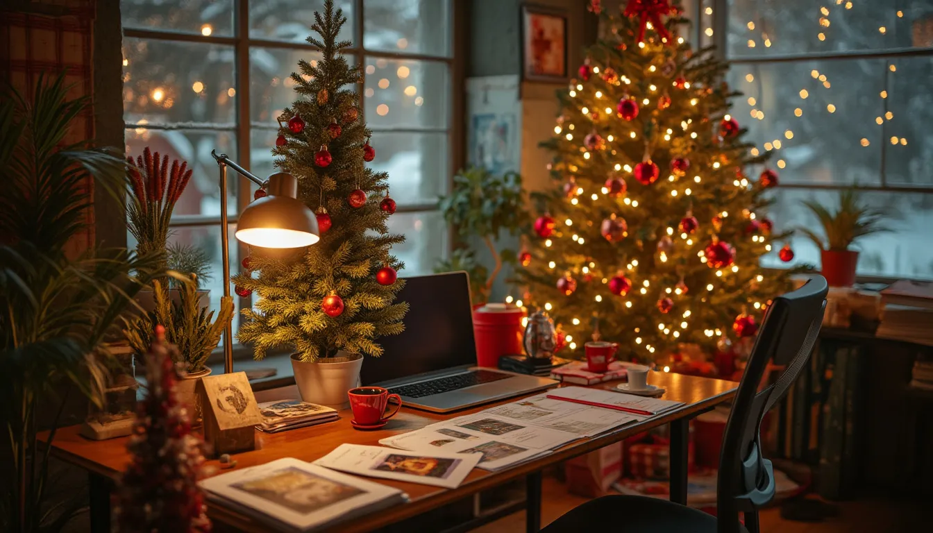 message de fin d'année professionnel : illustration d'un professionnel envoyant ses vœux