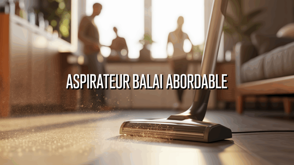 aspirateur balai abordable aspirant poussiere