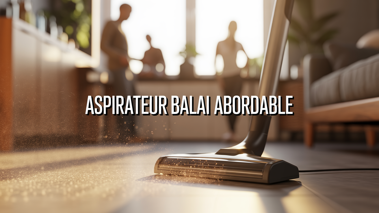 aspirateur balai abordable aspirant poussiere