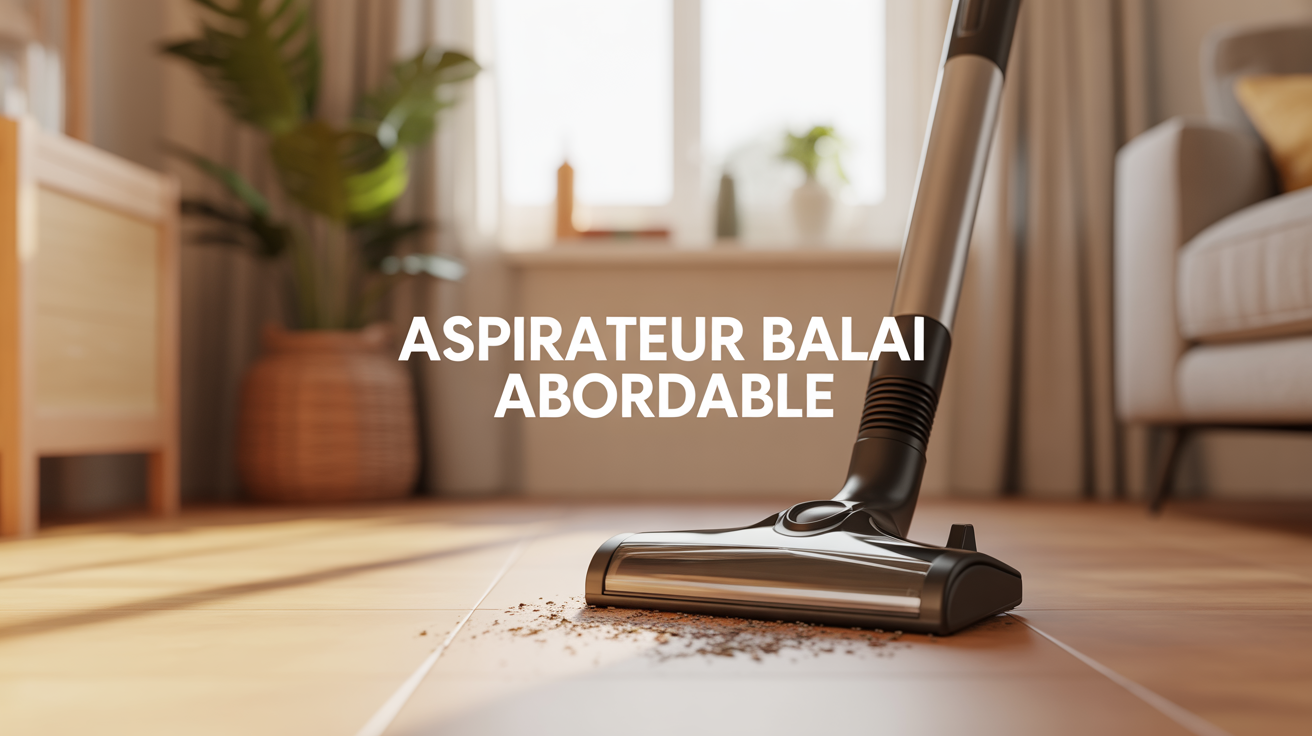 aspirateur balai abordable sur sol propre