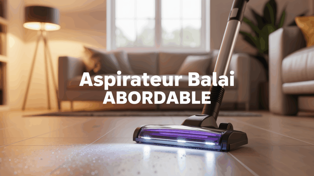 Aspirateur balai abordable sur sol propre
