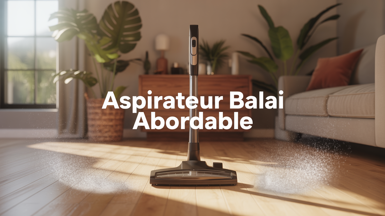 aspirateur balai abordable sans fil dans salon