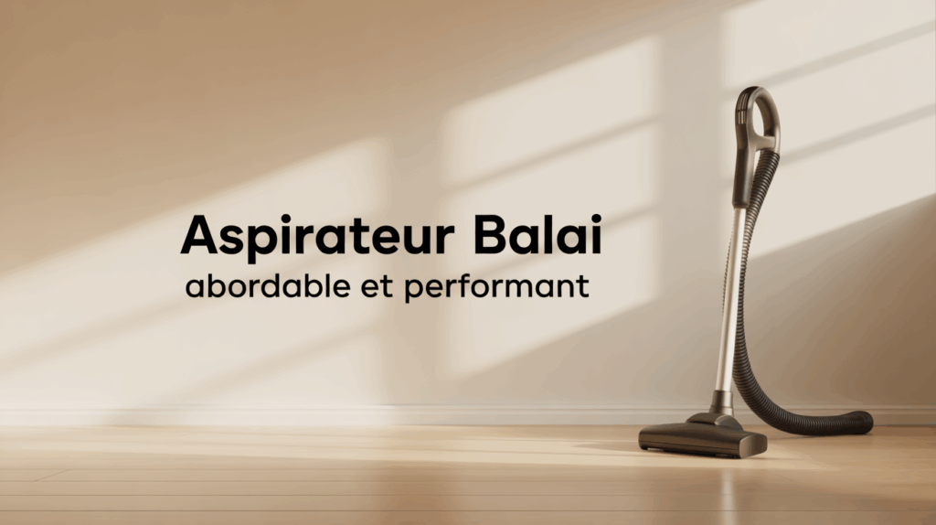 aspirateur balai moderne filtration silence
