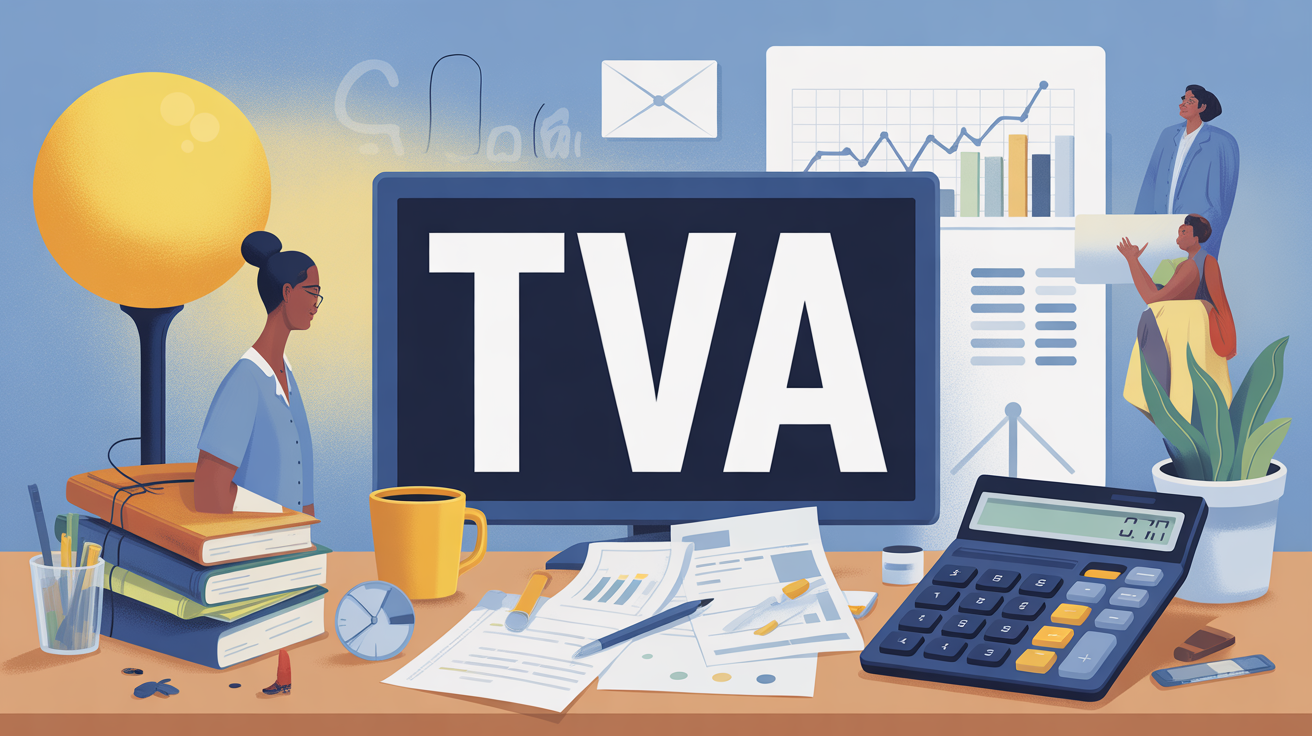 Illustration calcul TVA moderne