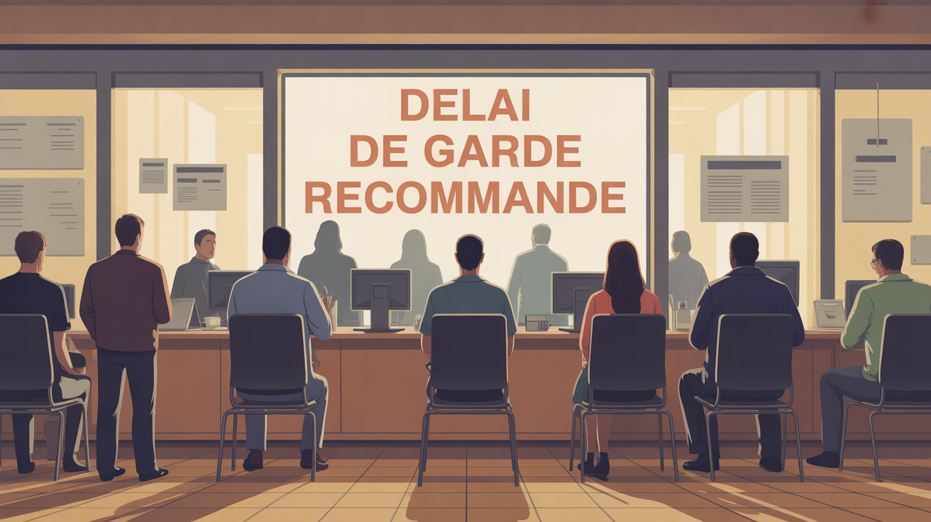 delai de garde recommande a la poste