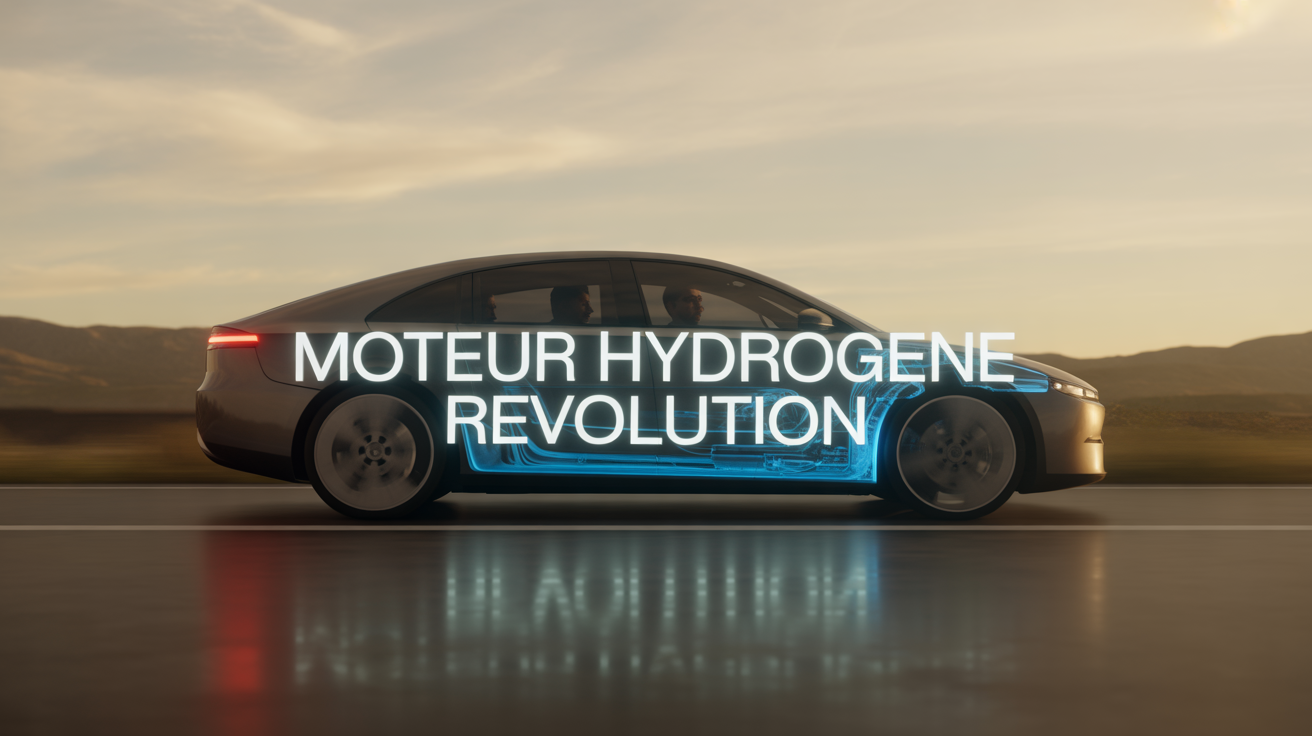 Voiture stylisee moteur hydrogene