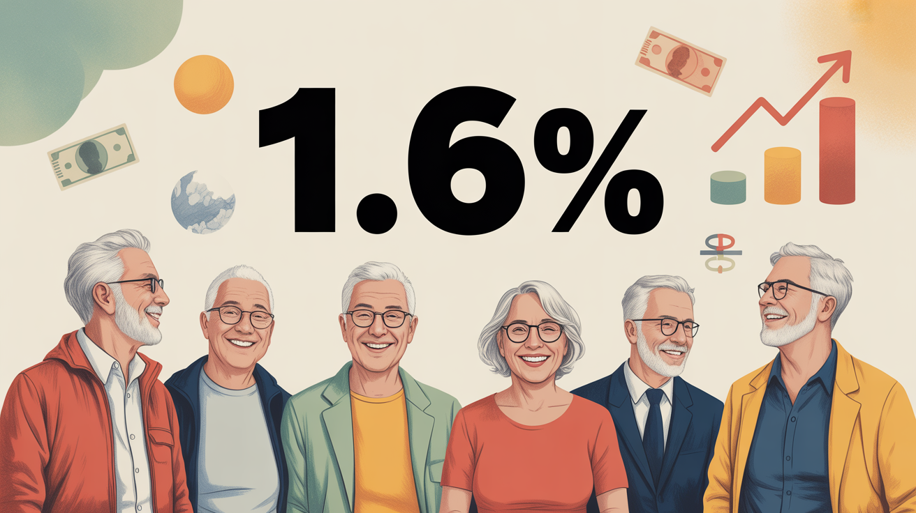 revalorisation retraite 1,6 pourcent seniors heureux