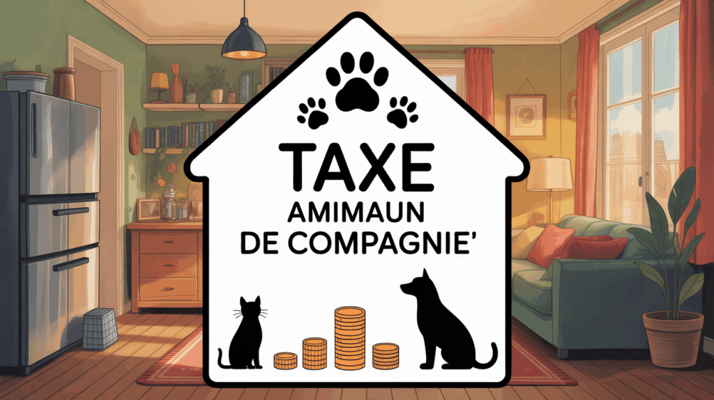 Illustration taxe animaux de compagnie chat chien