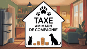 Illustration taxe animaux de compagnie chat chien