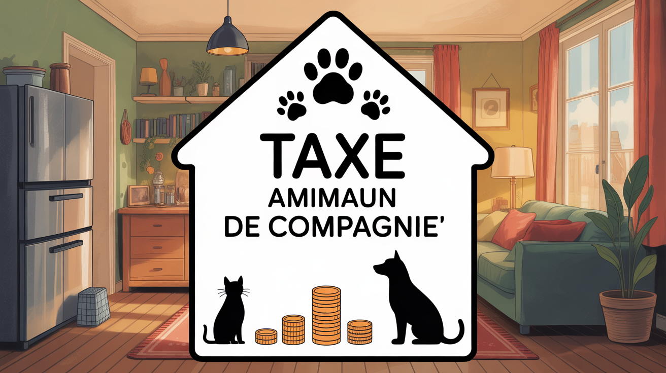 Illustration taxe animaux de compagnie chat chien