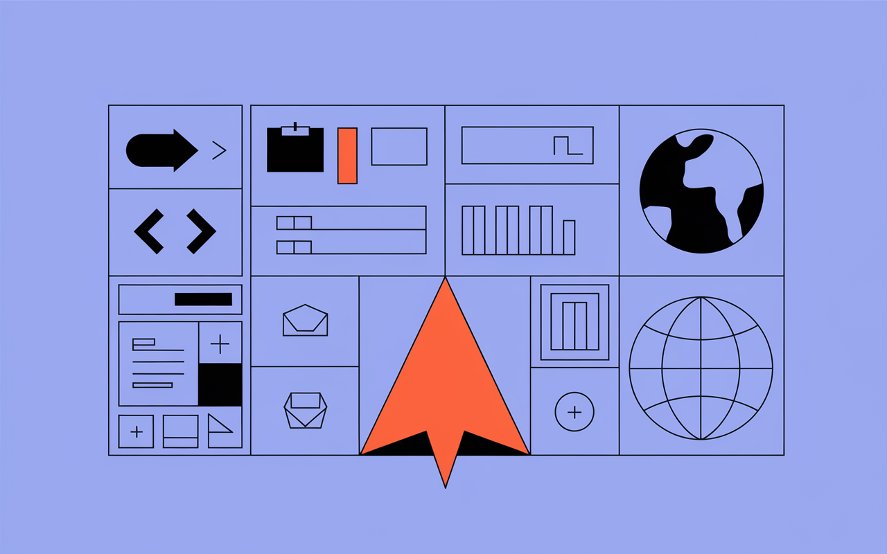 Visuel boussole SEO site web