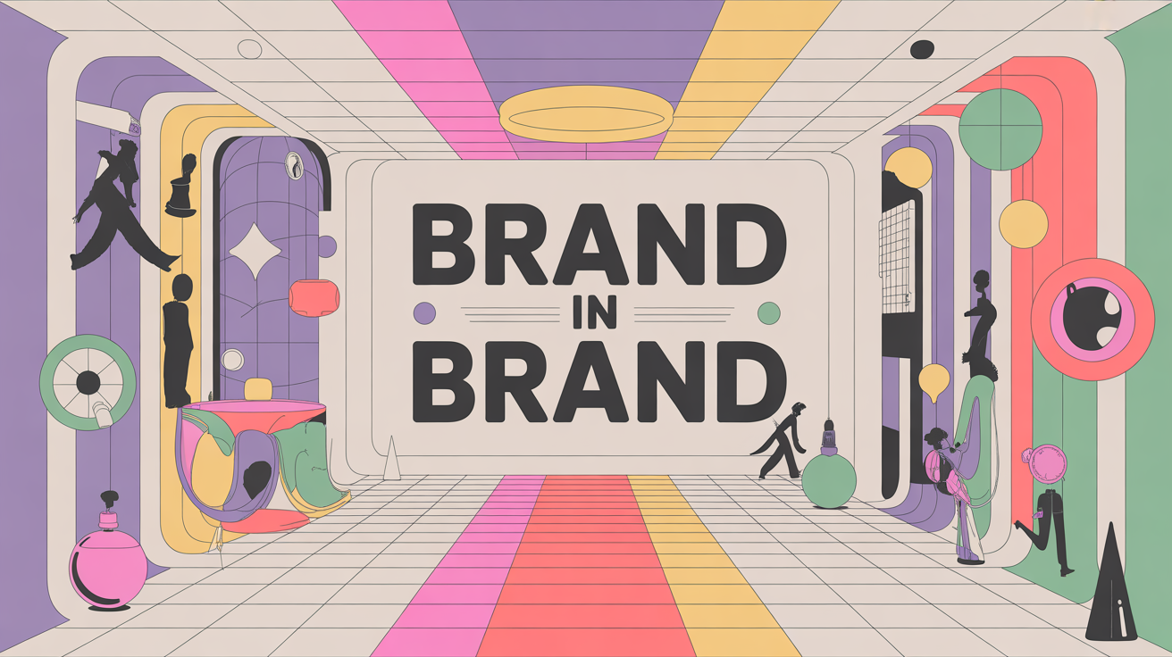 illustration brand in brand concept fusion visuelle immersive