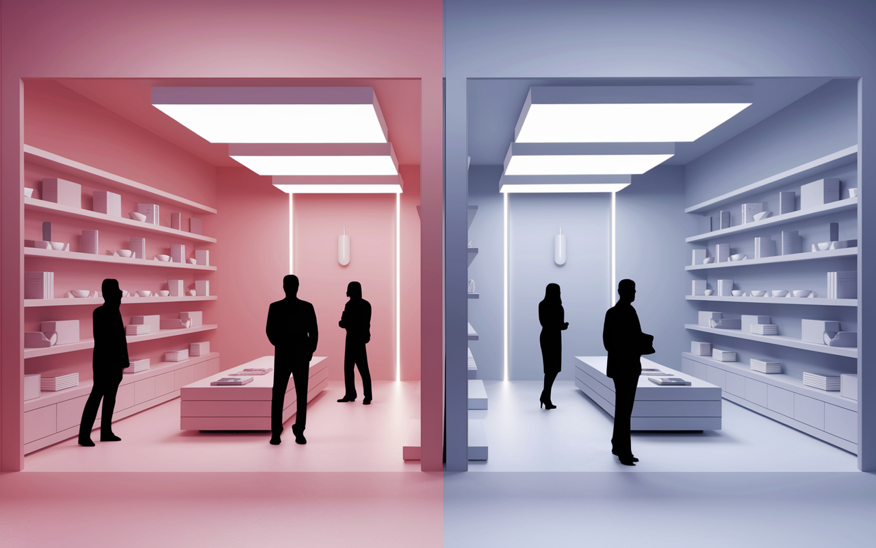 scene brand in brand espace boutique integration contrastée