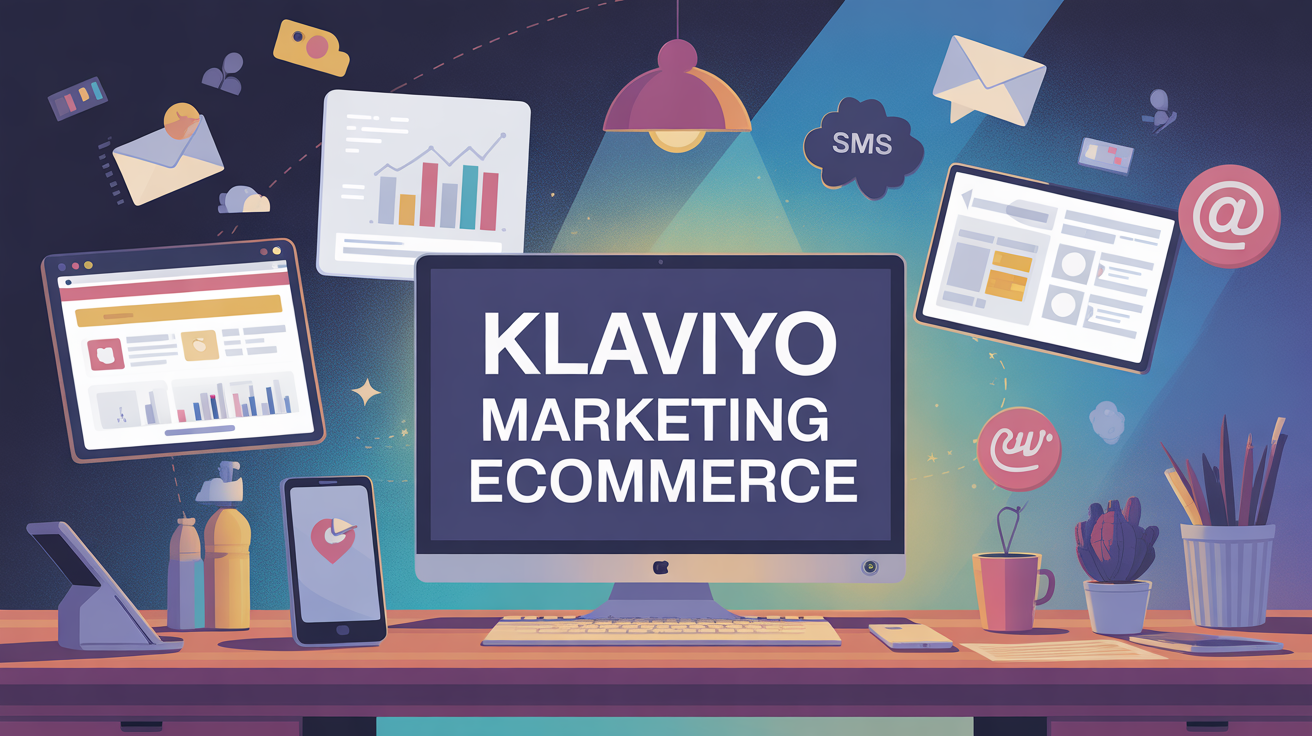Klaviyo Marketing eCommerce tableau de bord digital moderne