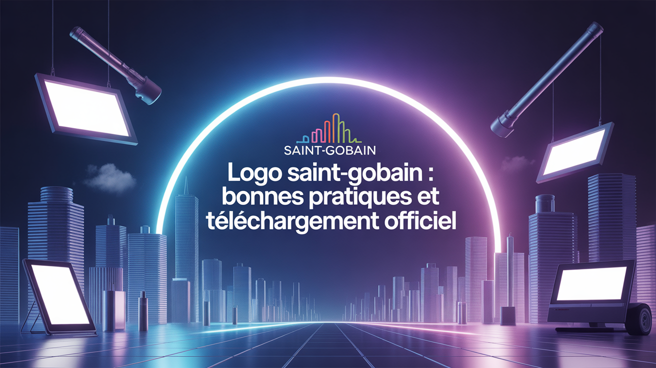 Visuel skyline colorée, logo Saint-Gobain, telechargement officiel