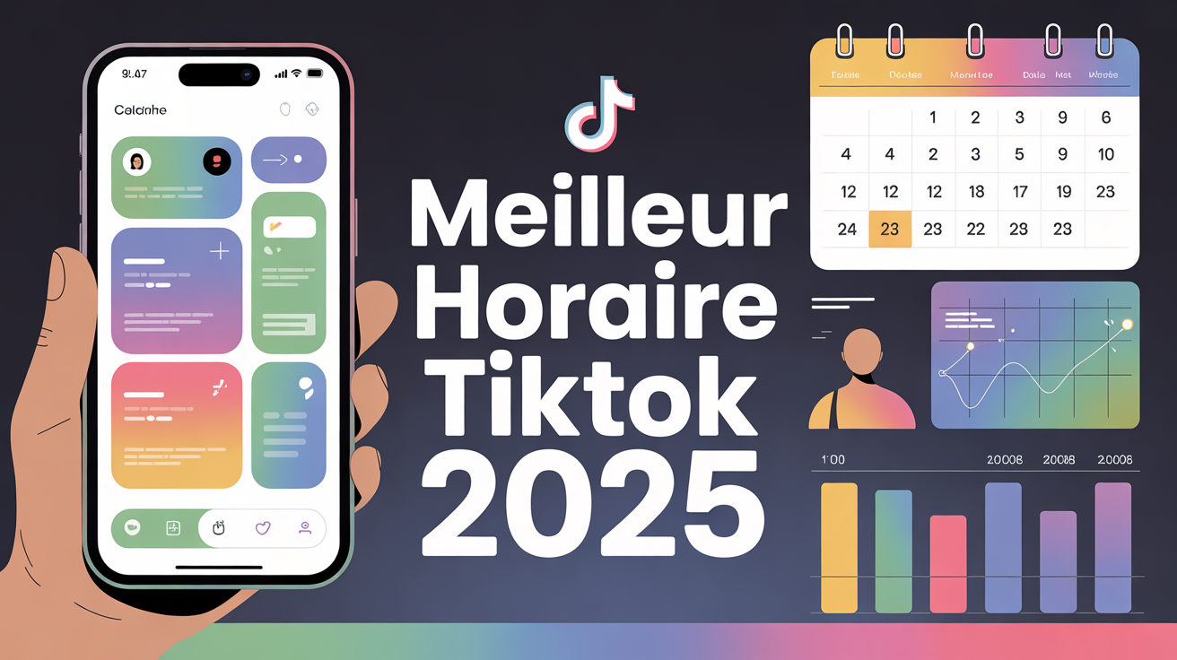 Meilleur horaire TikTok 2025 smartphone et statistiques
