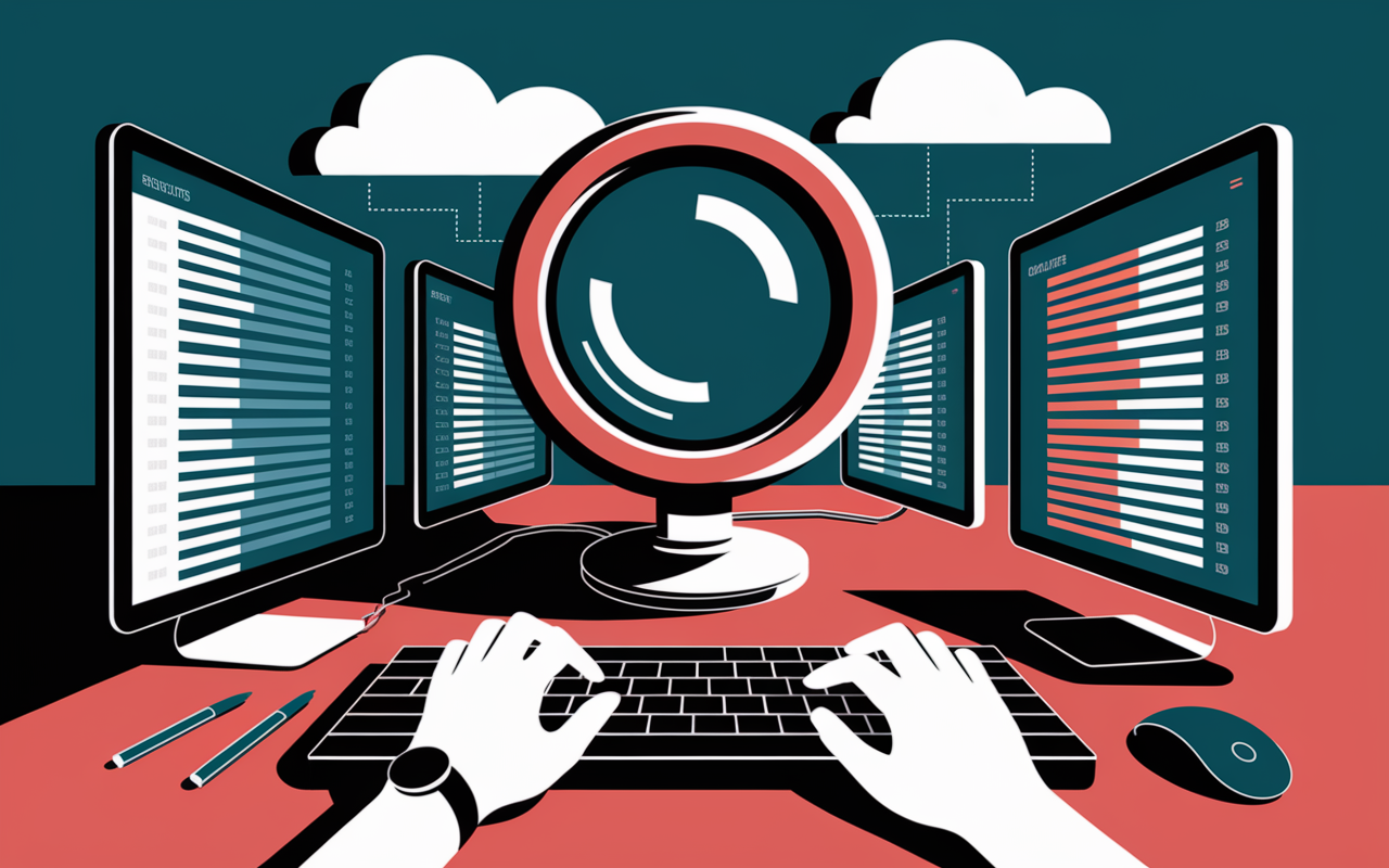 Loupe, écrans et recherche moteur de recherche