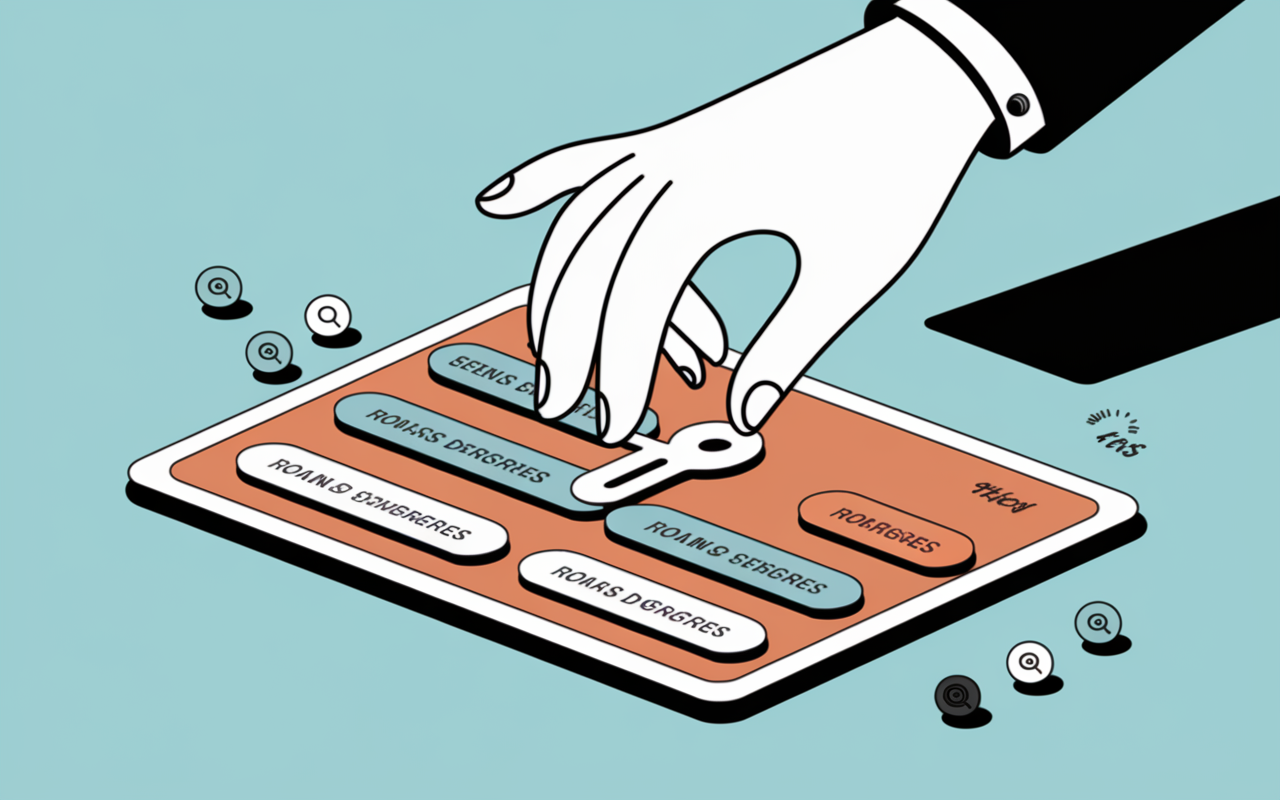 main survol ancre de lien seo écran