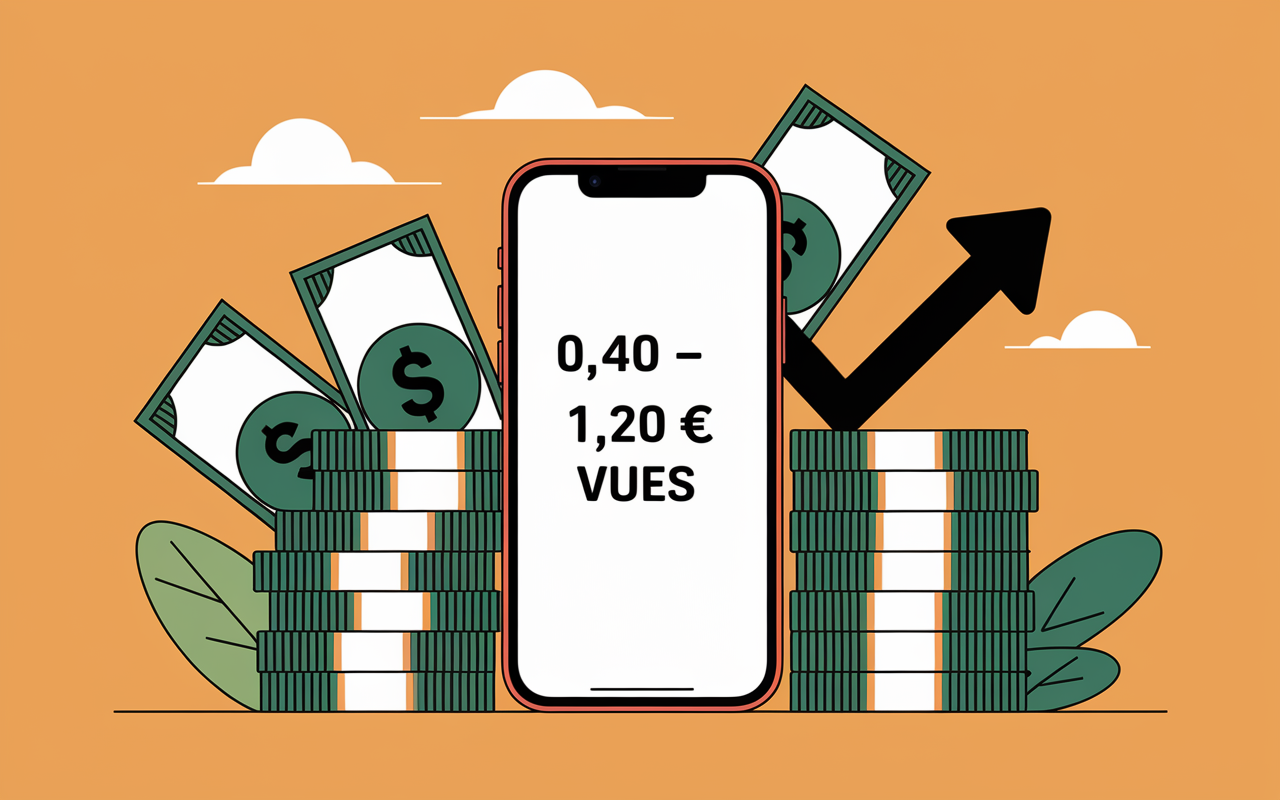 Remuneration TikTok 2025 tableau smartphone gains