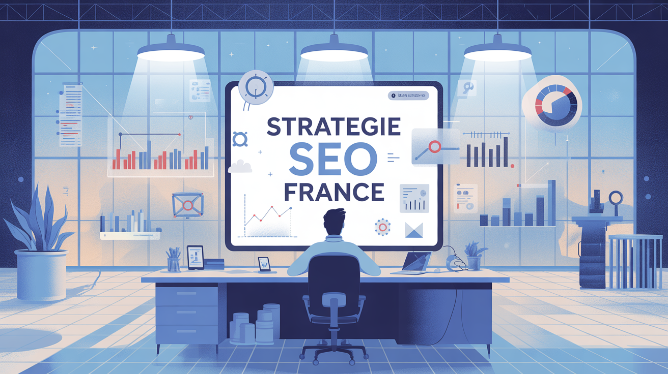 strategie SEO France illustration bureau digital
