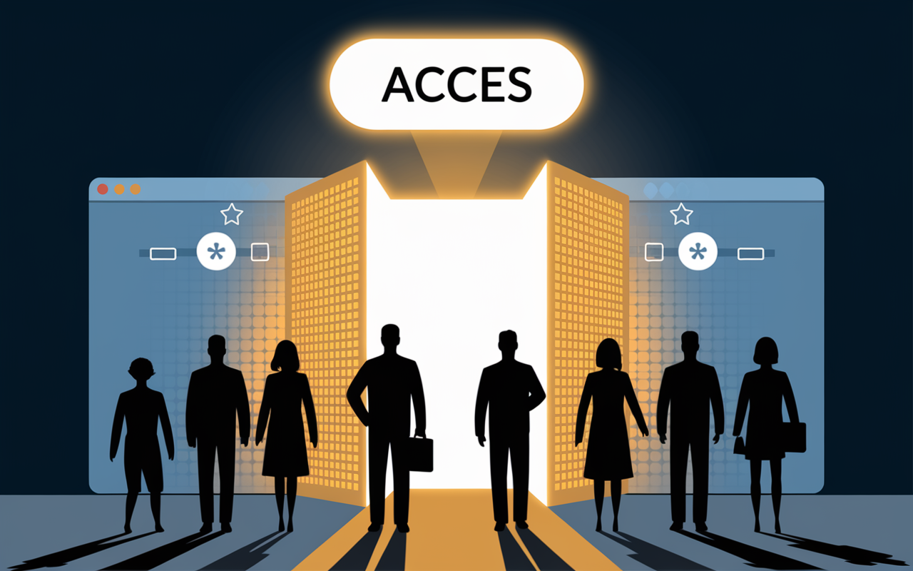 Illustration accès simple Addviseo, portail digital inclusif