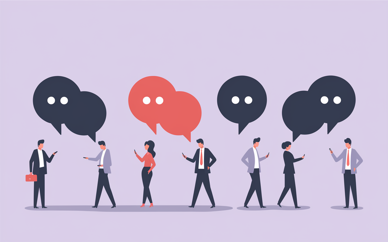 Graphique dm passage message prive reseaux sociaux