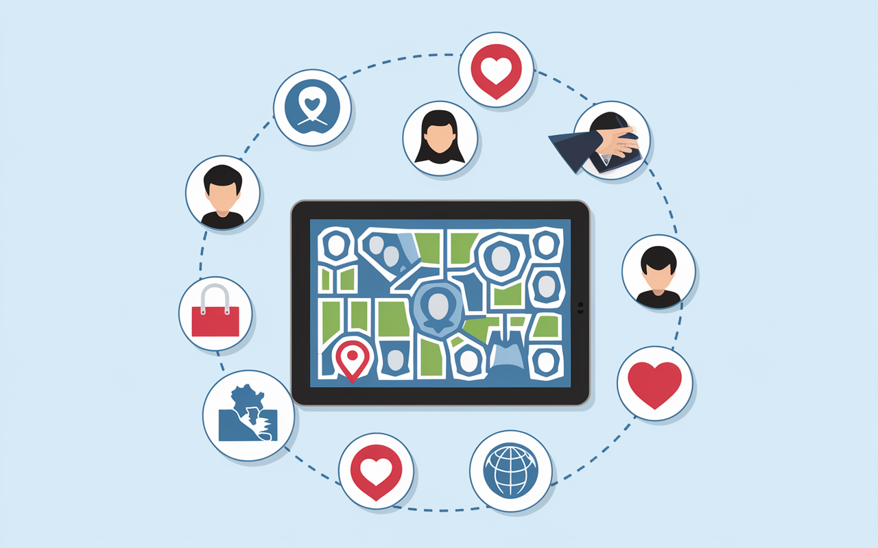 Visuel ciblage audience Facebook Ads geo et age