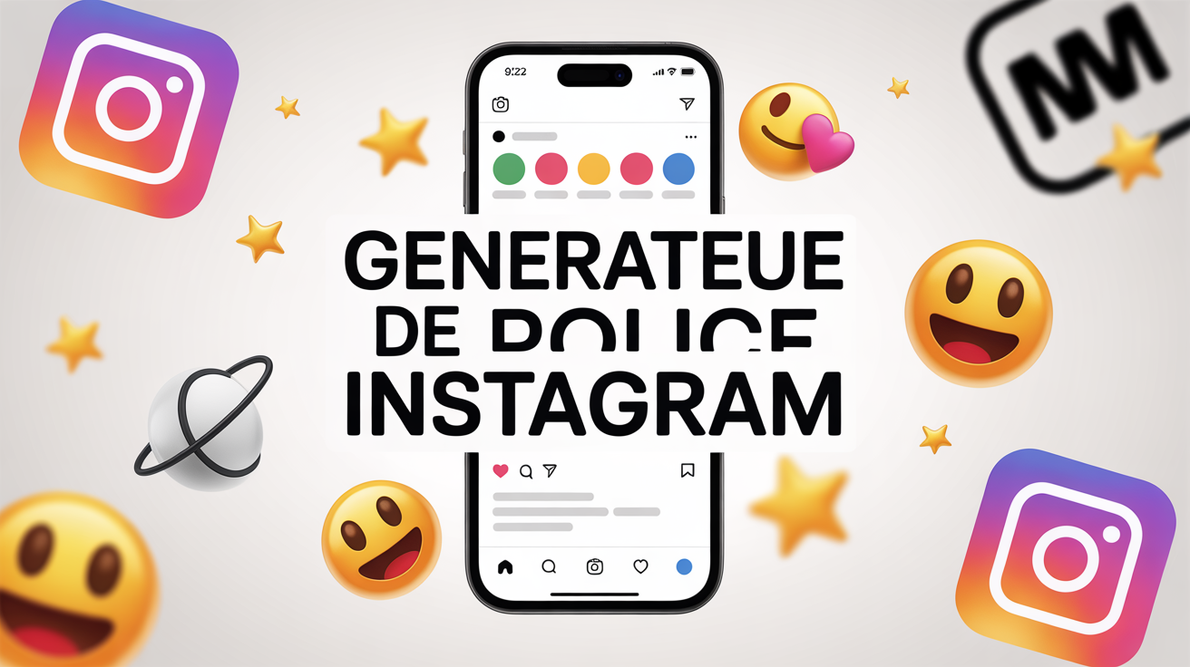 Generateur de police Instagram image smartphone polices emojis
