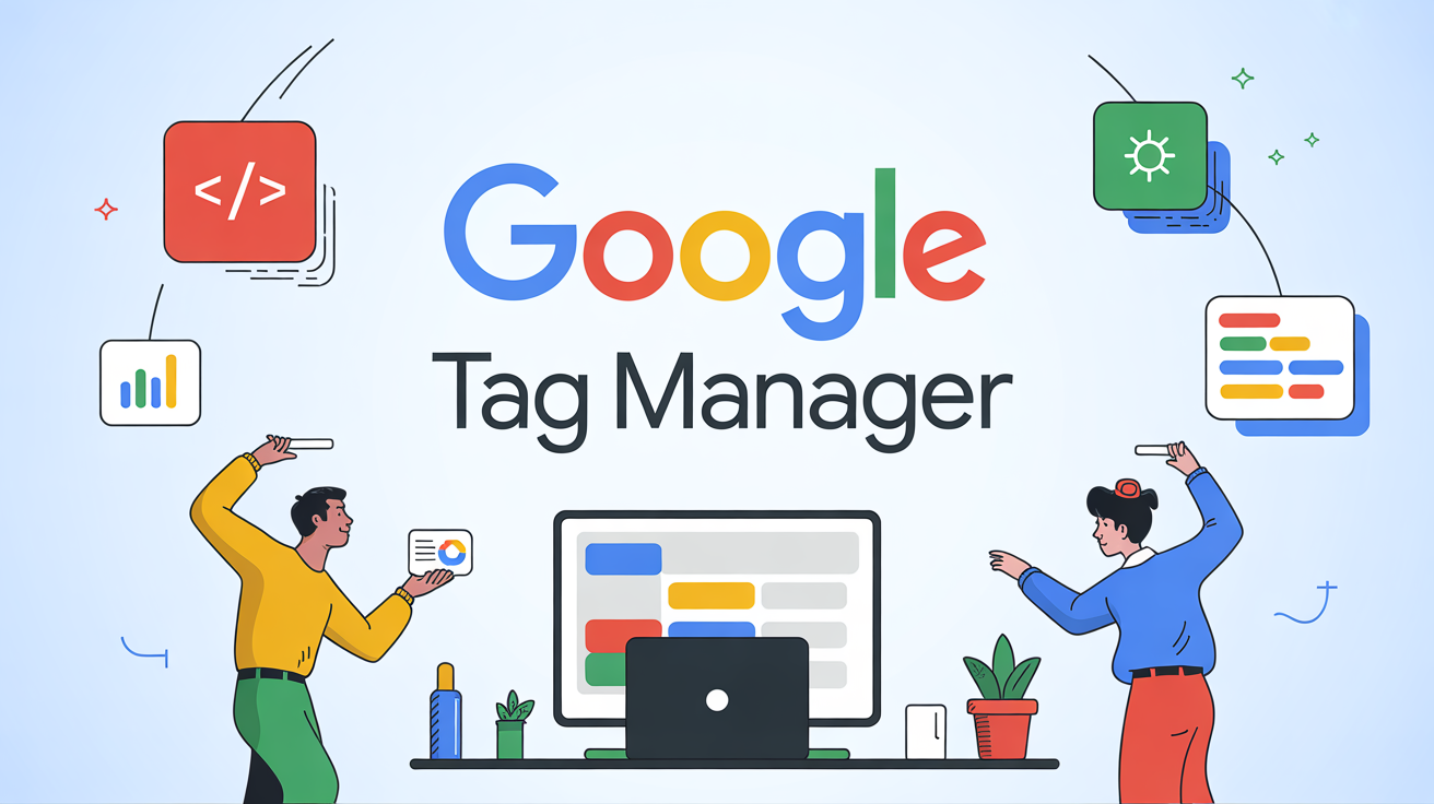 Google Tag Manager tableau de bord icones scripts