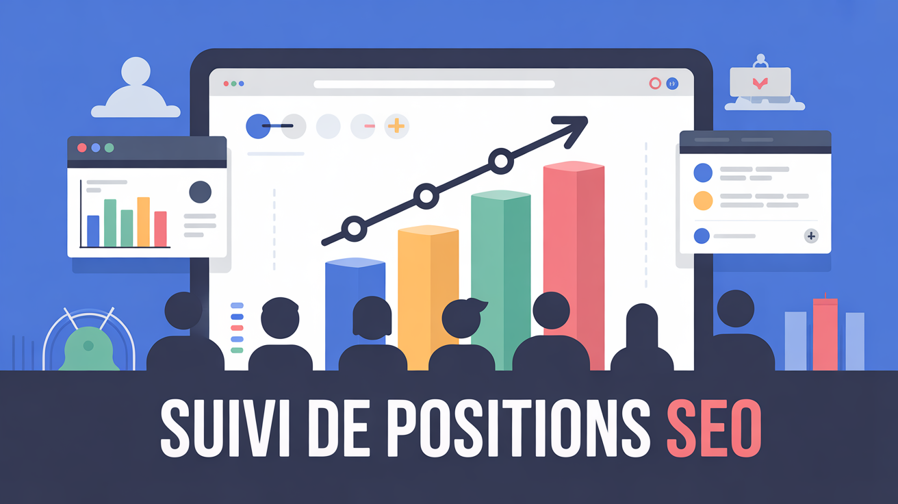 Illustration suivi de positions SEO Wincher