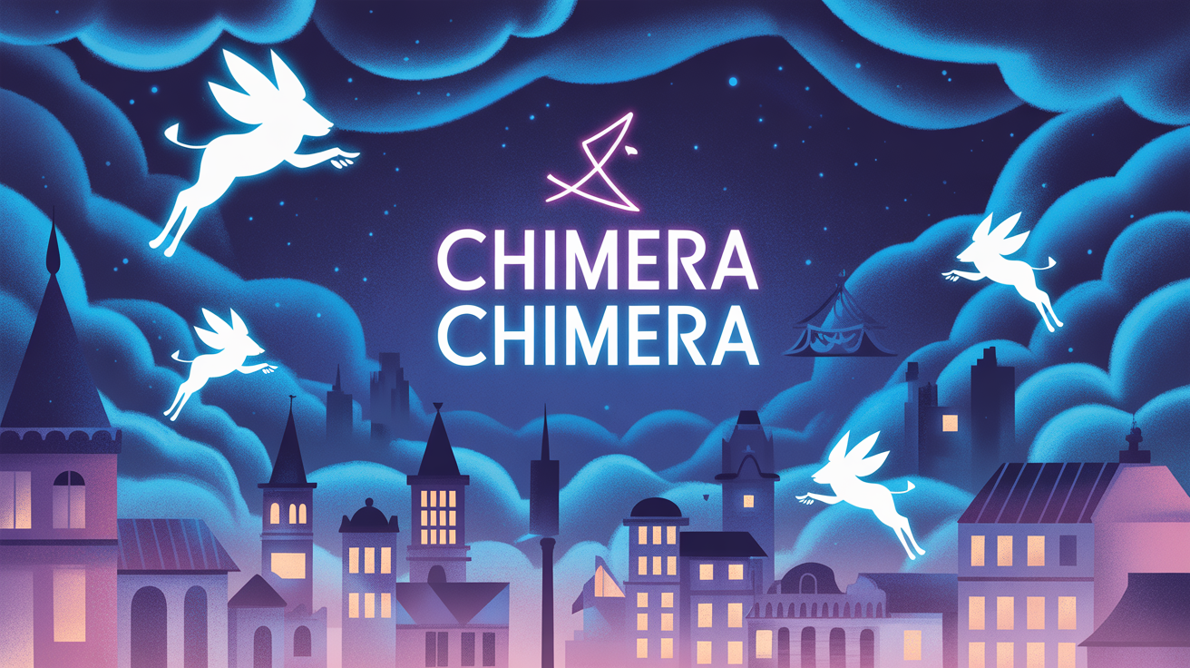 chimera chimera illustration ville pastel félins indie pop alternative