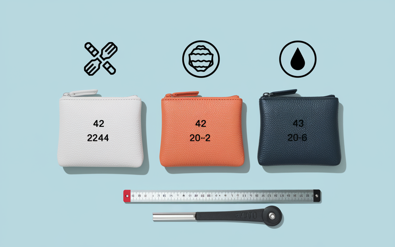 Trois pochettes plates 17 pouces différentes avec règles et matériaux