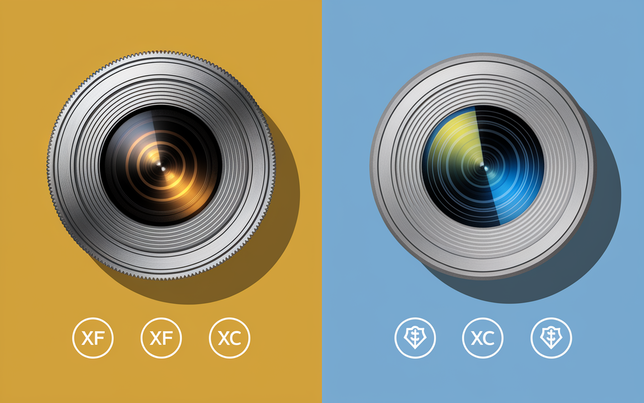 Comparaison objectifs Fuji XF et XC premium et léger